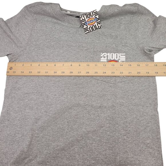 Dickies Men 100 Years Anniversary Short Sleeve T-Shirt Heather Gray X-Small - Picture 9 of 10